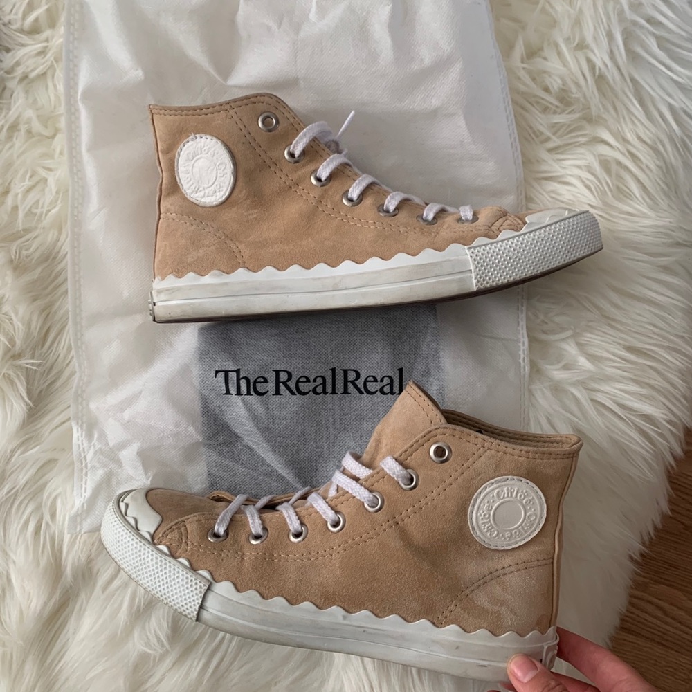 Chloe Suede High Top Sneakers